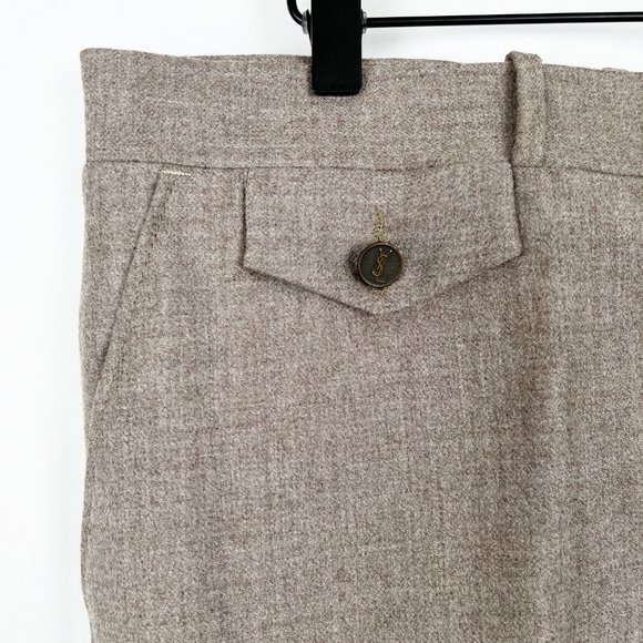 New YSL Yves Saint Laurent Wool Trouser Pants Suit Wedding Guest Work Formal 38 - Picture 5 of 12